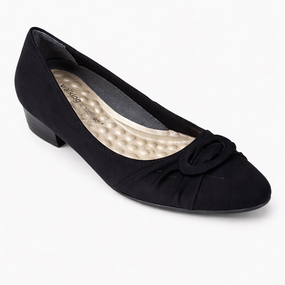 Walking Cradles Harmony Black Women’s 10 Narrow Comfort Heels Almond Toe